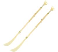 2x Long Plastic Shoe Horn & Back Scratcher Massager - PRIMA Dual Handle Aid, UK Stock