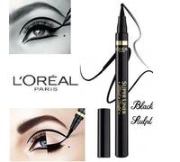 2X L'Oreal Super Liner Black'N'Sculpt Eyeliner Kugelformige Filzspitze Black