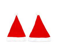 2x Lovely Parent-Child Hat Mom Baby Plush Santa Hat All-match For Casual Birthday Festival Photo Prop Christmas Hats Adults Men Women Baby Newborn Parent-Child