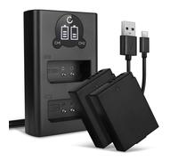 2x LP-E10 Battery + Dual Charger Set for Canon EOS Kiss X70 EOS 1300D