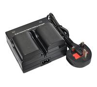 2x LP-E6 Battery+Charger for LPE6 LP-E6N LPE6N EOS 5Ds 5Ds R 5D 6D 7D Mark II 2 60D 60Da 70D 7DSV SV Studio Version DSLR Camera Battery AC Wall Dual