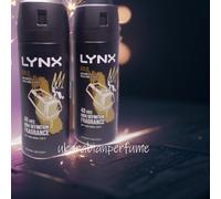 2x LYNX GOLD Oud Wood Fresh Vanilla Scent 48 Hrs H Definition Fragrance 150ml