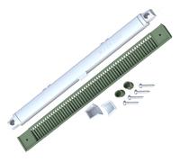 2X M.J 264mm EA2200 MJ2000 Trickle Slot Vent for uPVC, Timber, Aluminium Window Prevents Condensation, Damp & Mould by Air Ventilation Adjustable Flap (2, White Inside Chartwell Green Outside)