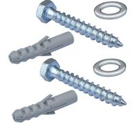 2x M10 50mm Aerial Bracket Wall Fixing Bolts Masonry Brick Thread Anchor Screws