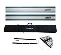 2x Makita 1.5m Guide Rail for SP6000 Plunge Saws + BAP Carry Bag + Connector