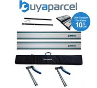 2x Makita 1.5m Guide Rails DSP600 Plunge Saw + Quick Release Clamps + Bag + Fix