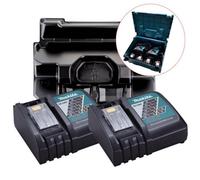 2X Makita Dc18Rc 18V 22Min Intelligent Fast Lithium Battery Charger + Inlay