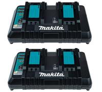2X Makita Dc18Rd Lxt Lithium Ion 240V 18V Dual Port Fast Battery Charger