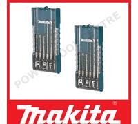 2x Makita SDS+ Hammer Drill Bit Set 5-10mm - 6 Drill Bits - E-15730