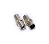 2x Male TV Aerial Screw/Twist on Connectors RF Coaxial Freeview Cable Plugs