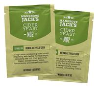 2X Mangrove Jack Yeast Cider M02 Craft Series Yeast 9g Treats 23L