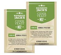 2X Mangrove Jack Yeast Cider M02 Craft Series Yeast 9g Treats 23L