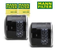 2X Mann W 811/80 Oil Filter For Opel Hyundai I30 I20 Isuzu Kia 'D Rio 1962769C2