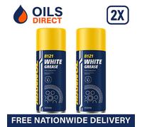 2x Mannol - White Lithium Grease Lubricant Spray 8121 450ml