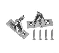 2X Marine Grade 316 Stainless Steel Deck Hinge for Bimini Top Canopy Quick Release Pivot Mount Boat Fittings Saltwater Resistant