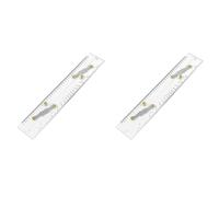 2X Marine Parallel Ruler Clear Scales, Mapping Points to Pull Parallel Ruler 450MM, Nautical Charts Parallel Ruler