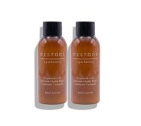 2x Mārks & Spēncēr | RESTORE Apothecary Travel Size Body Lotion - Geranium Cedar Wood Eucalyptus Lavender | 60mL Each (2, Twin Pack)