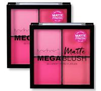 2x Matte Mega Blush Palette Compatible with Technic Applicators and Brushes - Bundled by Smart Cutie