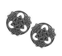 2X Medieval Symbol Brooch Pins Round Jewelry