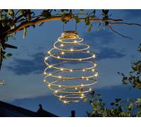 2x Mega Spiralight Decorative LED Solar Powered Hanging Large Garden Lantern