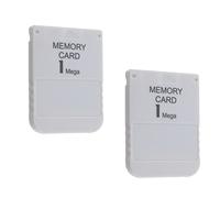 2x Memory Card 1 MB for Playstation 1 PSX PSOne PS1 1MB Memory Card Set of 2