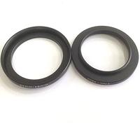 2x Metal 37-46mm Step Up Rings Screws Adapter D-SLR Digital Video Camera Lens Connect-ed Size 37mm To 46mm Filter Circle Diameters Holder Film Connector Focus-ing Photo-graphy Parts Accessories