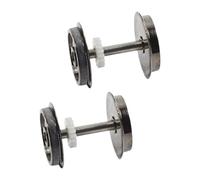2x Metal DC Wheels Modification HO Scale Wheel for 1/87 Railway DIY Accs