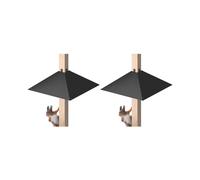 2X Metal Squirrel Baffle for Post, Squirrel Proof Baffles for Bird Feeder Poles, Outdoor Squirrel Guard for Wooden Pole