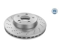 2X Meyle 083 521 2102/PD Front Brake Disc Perforated 295mm Fits Mercedes C-Class