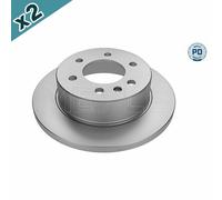 2x MEYLE 083 523 2100/PD Brake Disc Rear Solid Fits Mercedes-Benz eSprinter VW