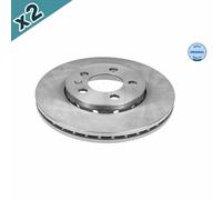 2x MEYLE 115 521 1018 Brake Disc Front Fits Audi A1 A2 A3 Seat Cordoba Skoda VW