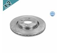 2x MEYLE 115 521 1021 Brake Disc Front Fits Seat Cordoba Ibiza Toledo VW Corrado