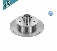 2x MEYLE 115 521 1025 Brake Disc Front Fits VW Transporter Transporter/Caravelle