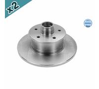 2x MEYLE 115 521 1039 Brake Disc Front Fits VW Transporter Transporter/Caravelle