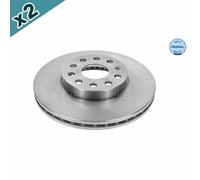 2x MEYLE 115 521 1045 Brake Disc Front Fits Audi A3 Q2 Seat Altea Altea XL