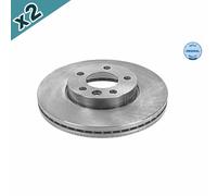 2x MEYLE 115 521 1053 Brake Disc Front Fits VW California Caravelle Multivan