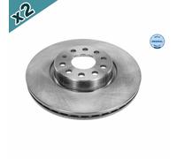 2x MEYLE 115 521 1094 Brake Disc Front Fits Audi A1 A3 Q2 Cupra Ford Seat Skoda