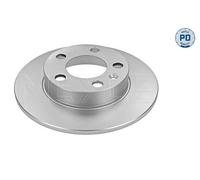 2X Meyle 115 523 0037/PD Rear Brake Disc Solid 230mm Fits Audi Seat Skoda VW A1