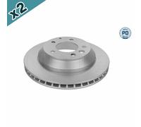 2x MEYLE 115 523 0041/PD Brake Disc Rear Fits Audi Q7 Porsche Cayenne VW Touareg