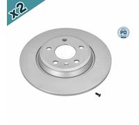 2x MEYLE 115 523 0042/PD Brake Disc Rear Fits Audi A3 A4 A4 Allroad A5 A6 A7 A8