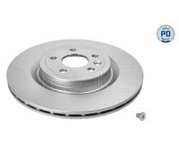 2X Meyle 18-83 523 0014/PD Rear Brake Disc Vented 325mm Fits Jaguar Land Rover