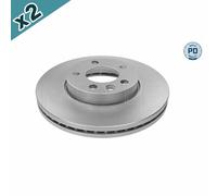 2x MEYLE 183 521 1053/PD Brake Disc Front Fits VW California Caravelle Multivan