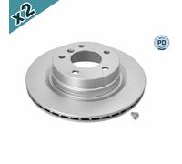 2x MEYLE 315 523 0031/PD Brake Disc Rear Fits BMW 1 Series 2 Series 3 Series