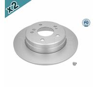 2x MEYLE 315 523 0047/PD Brake Disc Rear Vented Fits BMW 5 Series 6 Series