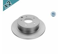 2x MEYLE 36-15 523 0052/PD Brake Disc Rear Fits Nissan Juke NV200 NV200 / Evalia