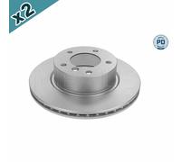 2x MEYLE 383 521 3063/PD Brake Disc Front Vented Fits BMW 1 Series 3 Series