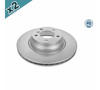 MEYLE 383 521 3064/PD Brake Disc Pair Fits BMW 1 Series 130i 123d 2006-2013