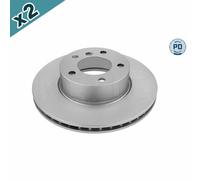2x MEYLE 383 523 3059/PD Brake Disc Front Vented Fits BMW 1 Series 3 Series Z4