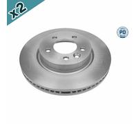 2x MEYLE 53-15 521 0013/PD Brake Disc Front Vented Fits Land Rover Discovery