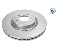 2X Meyle 53-15 521 0017/PD Front Brake Disc Vented 363mm Fits Land Rover Range